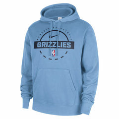 Memphis Grizzlies 2025/26 Authentic Practice Club Pullover Hoodie Light Blue
