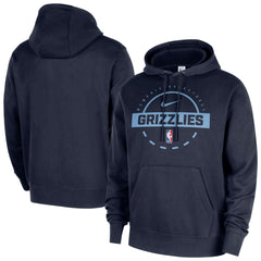 Memphis Grizzlies 2025/26 Authentic Practice Club Pullover Hoodie Navy