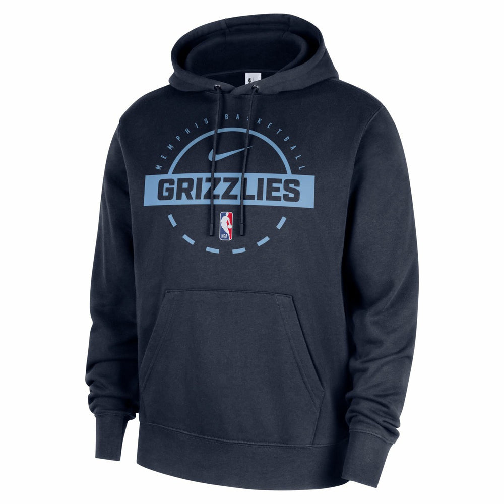 Memphis Grizzlies 2025/26 Authentic Practice Club Pullover Hoodie Navy