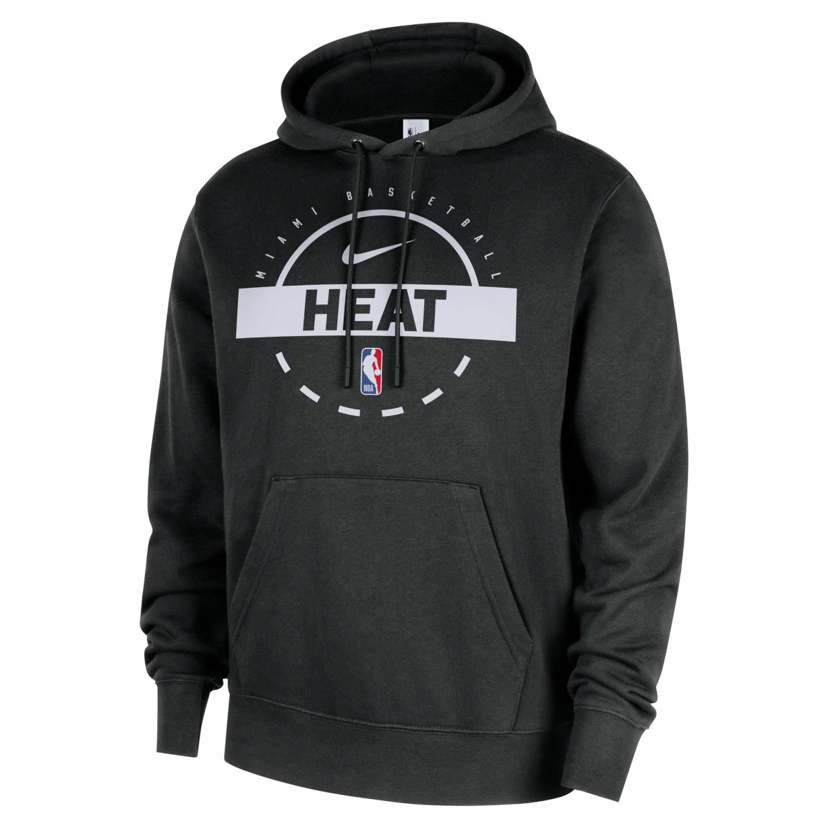 Miami Heat 2025/26 Authentic Practice Club Pullover Hoodie Black