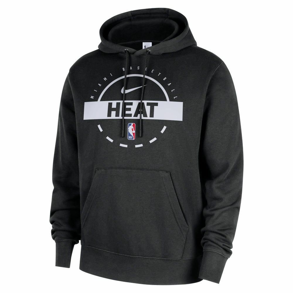 Miami Heat 2025/26 Authentic Practice Club Pullover Hoodie Black