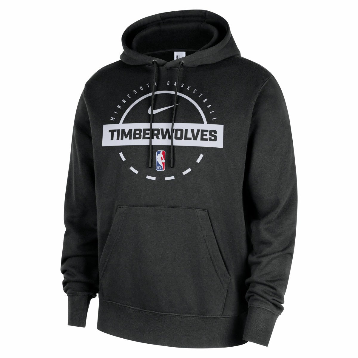 Minnesota Timberwolves 2025/26 Authentic Practice Club Pullover Hoodie Black