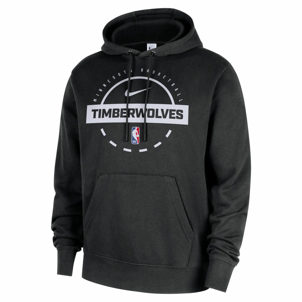 Minnesota Timberwolves 2025/26 Authentic Practice Club Pullover Hoodie Black
