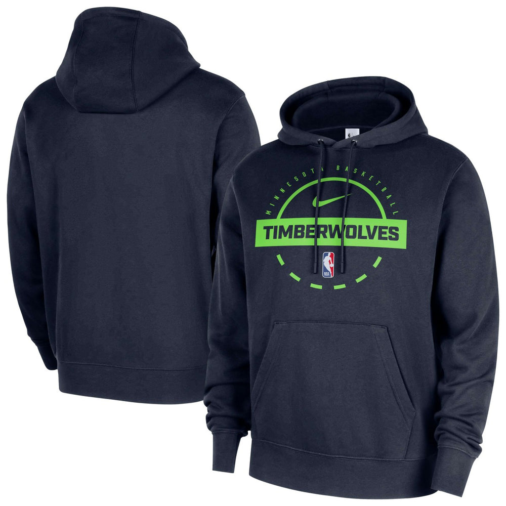Minnesota Timberwolves 2025/26 Authentic Practice Club Pullover Hoodie Navy