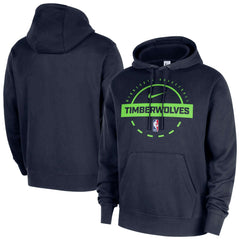 Minnesota Timberwolves 2025/26 Authentic Practice Club Pullover Hoodie Navy