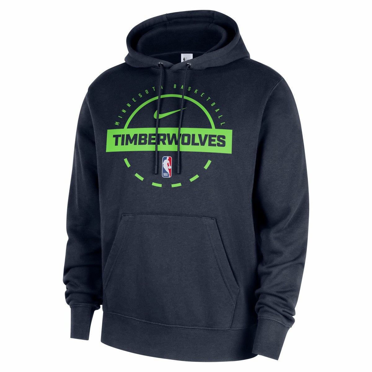 Minnesota Timberwolves 2025/26 Authentic Practice Club Pullover Hoodie Navy