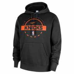 New York Knicks 2025/26 Authentic Practice Club Pullover Hoodie Black