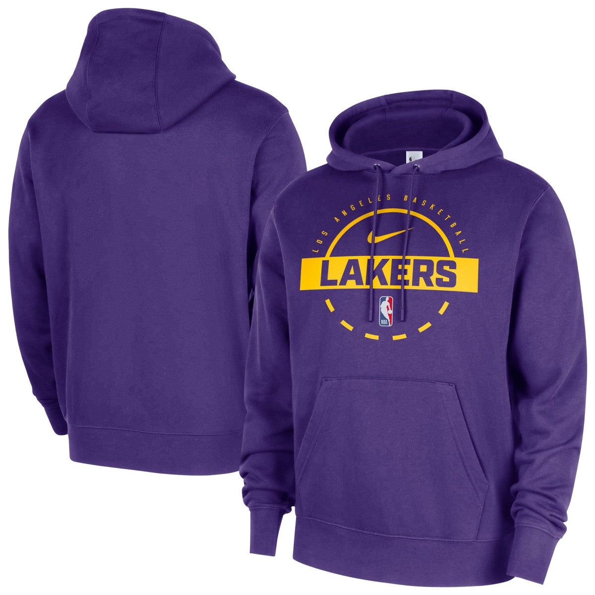 Los Angeles Lakers 2025/26 Authentic Practice Club Pullover Hoodie Purple