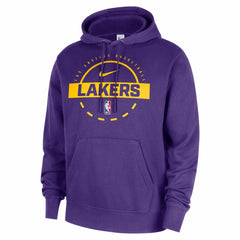 Los Angeles Lakers 2025/26 Authentic Practice Club Pullover Hoodie Purple