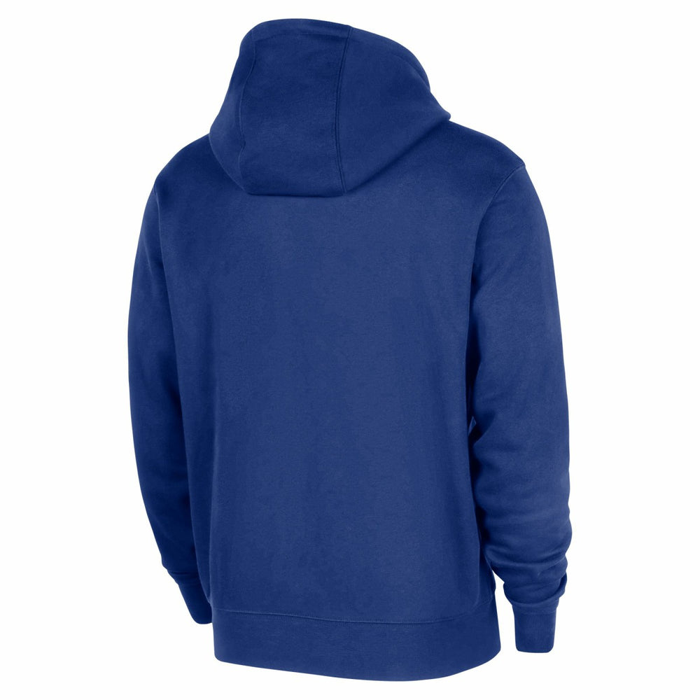 New York Knicks 2025/26 Authentic Practice Club Pullover Hoodie Blue