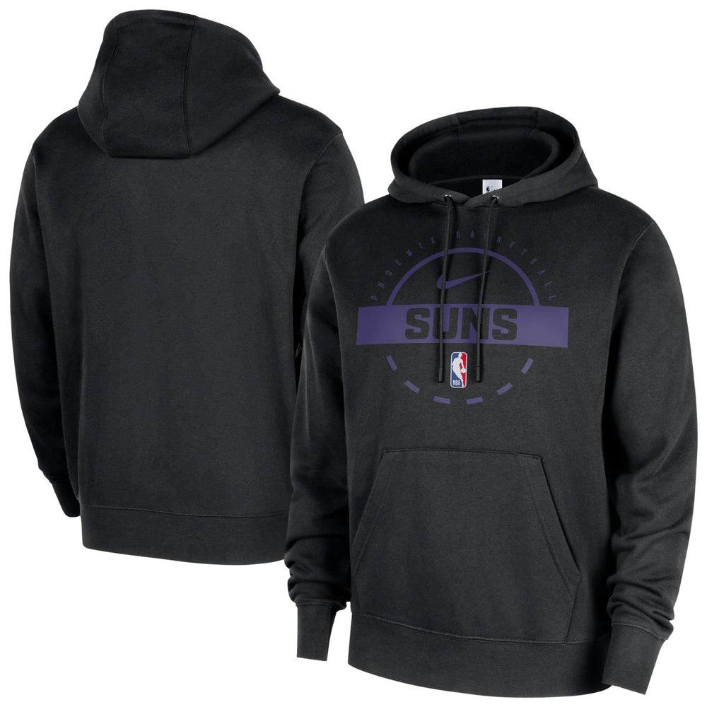Phoenix Suns 2025/26 Authentic Practice Club Pullover Hoodie Black
