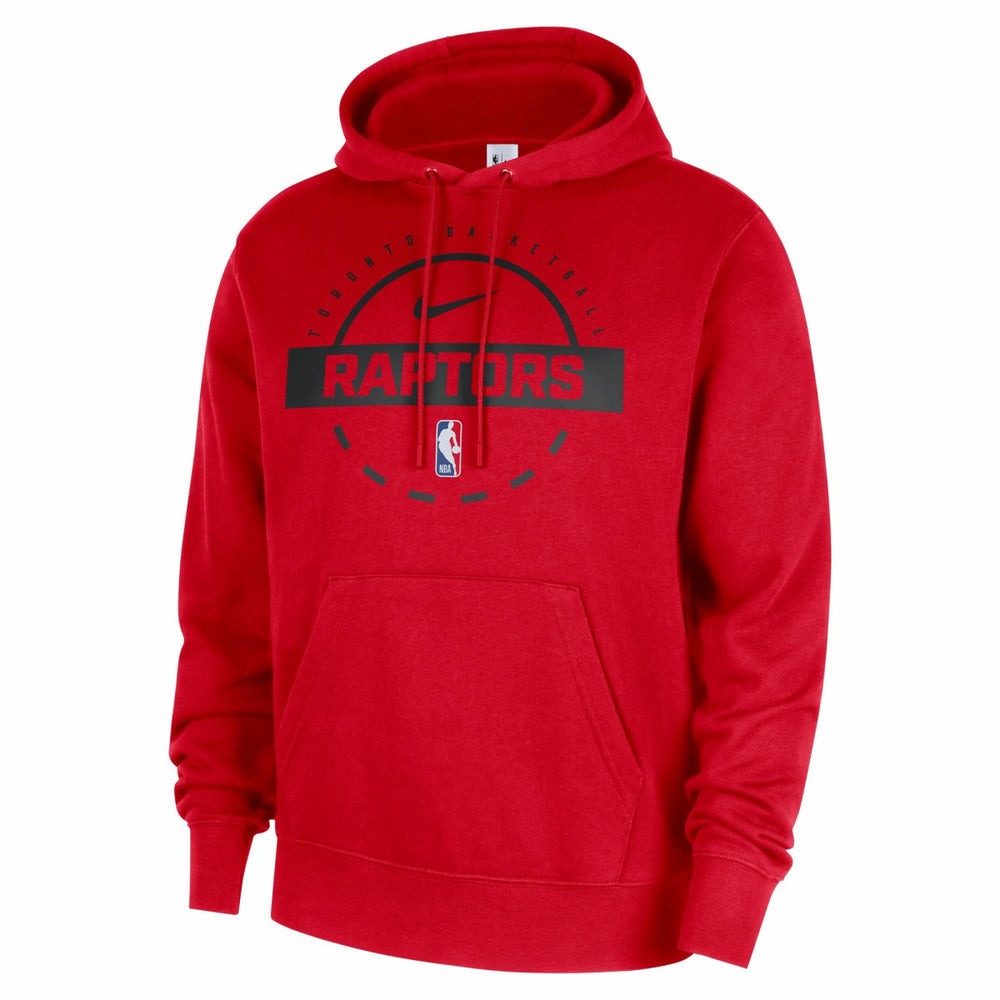 Toronto Raptors 2025/26 Authentic Practice Club Pullover Hoodie Red