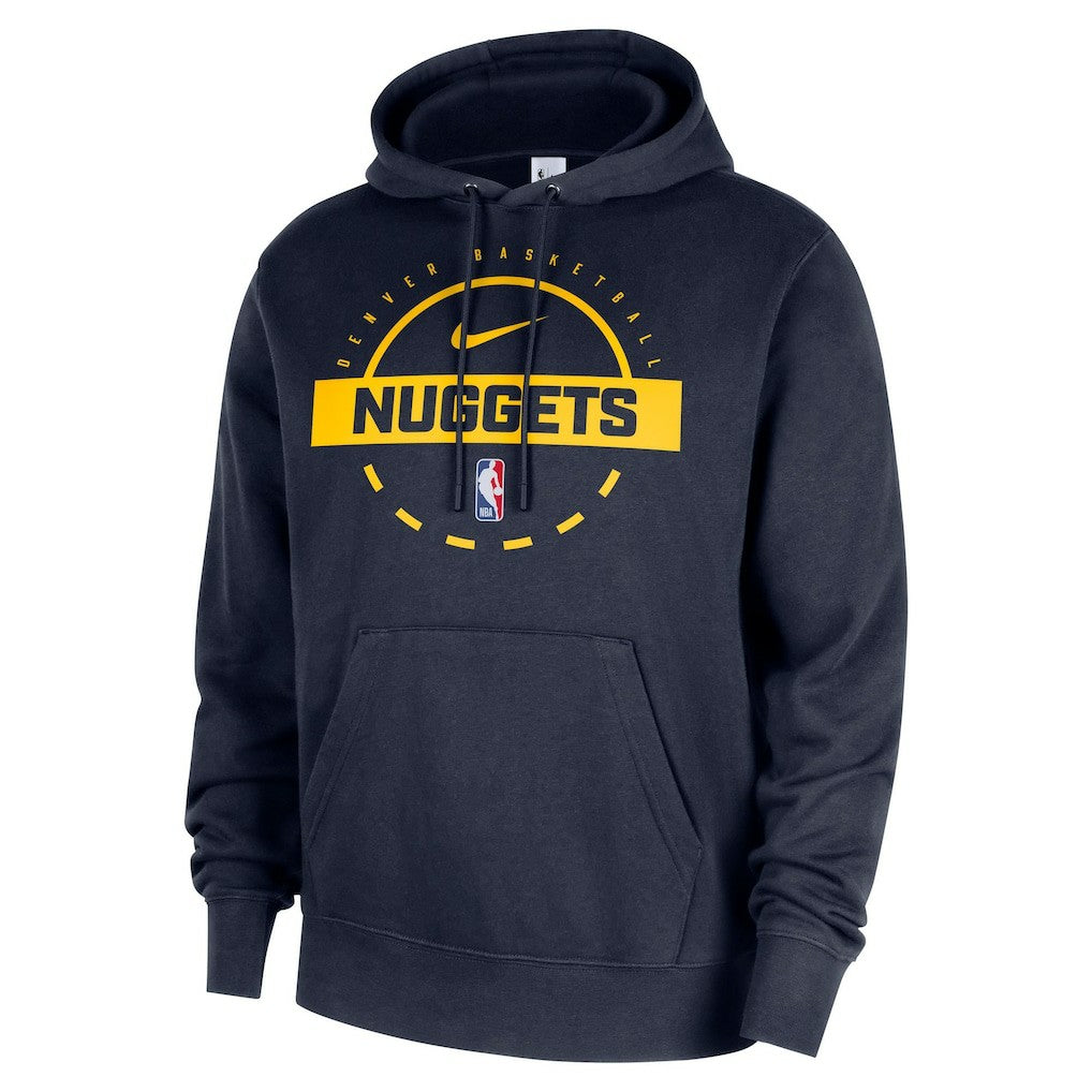 Denver Nuggets 2025/26 Authentic Practice Club Pullover Hoodie Navy