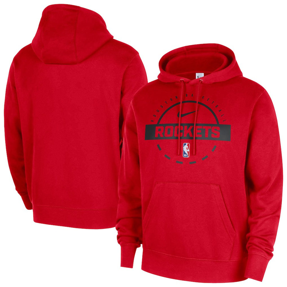 Houston Rockets 2025/26 Authentic Practice Club Pullover Hoodie Red