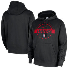 Atlanta Hawks 2025/26 Authentic Practice Club Pullover Hoodie Black