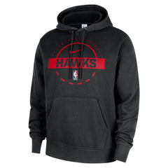 Atlanta Hawks 2025/26 Authentic Practice Club Pullover Hoodie Black