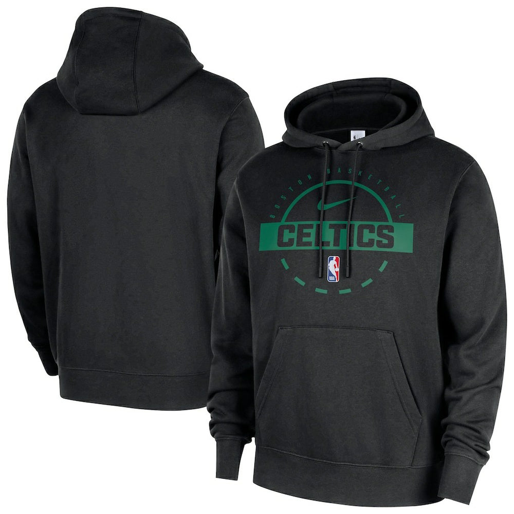 Boston Celtics 2025/26 Authentic Practice Club Pullover Hoodie Black