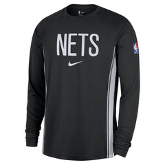 Brooklyn Nets 2025/26 Authentic Pre-Game Legend Dri-FIT Long Sleeve Shooting Shirt Black
