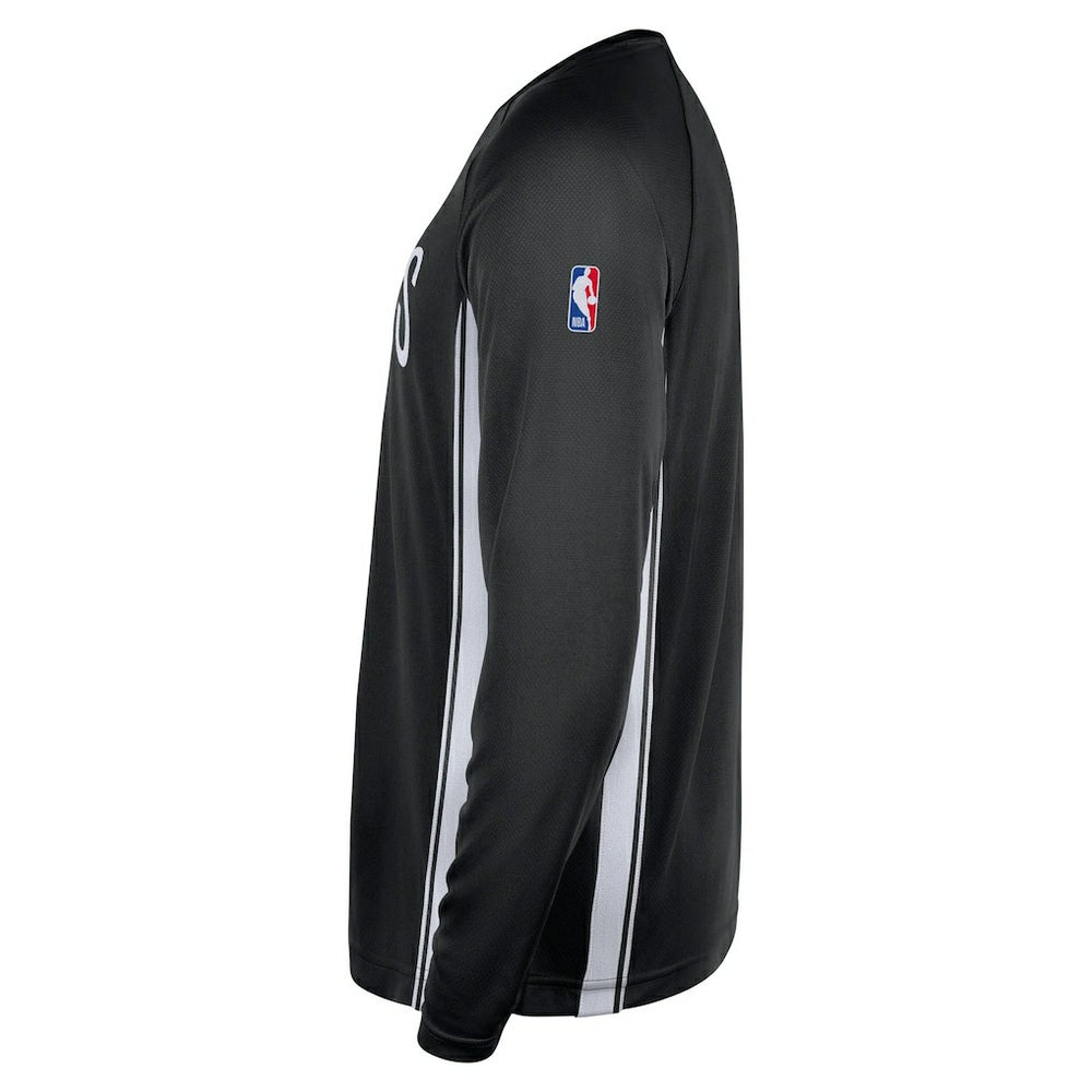 Brooklyn Nets 2025/26 Authentic Pre-Game Legend Dri-FIT Long Sleeve Shooting Shirt Black