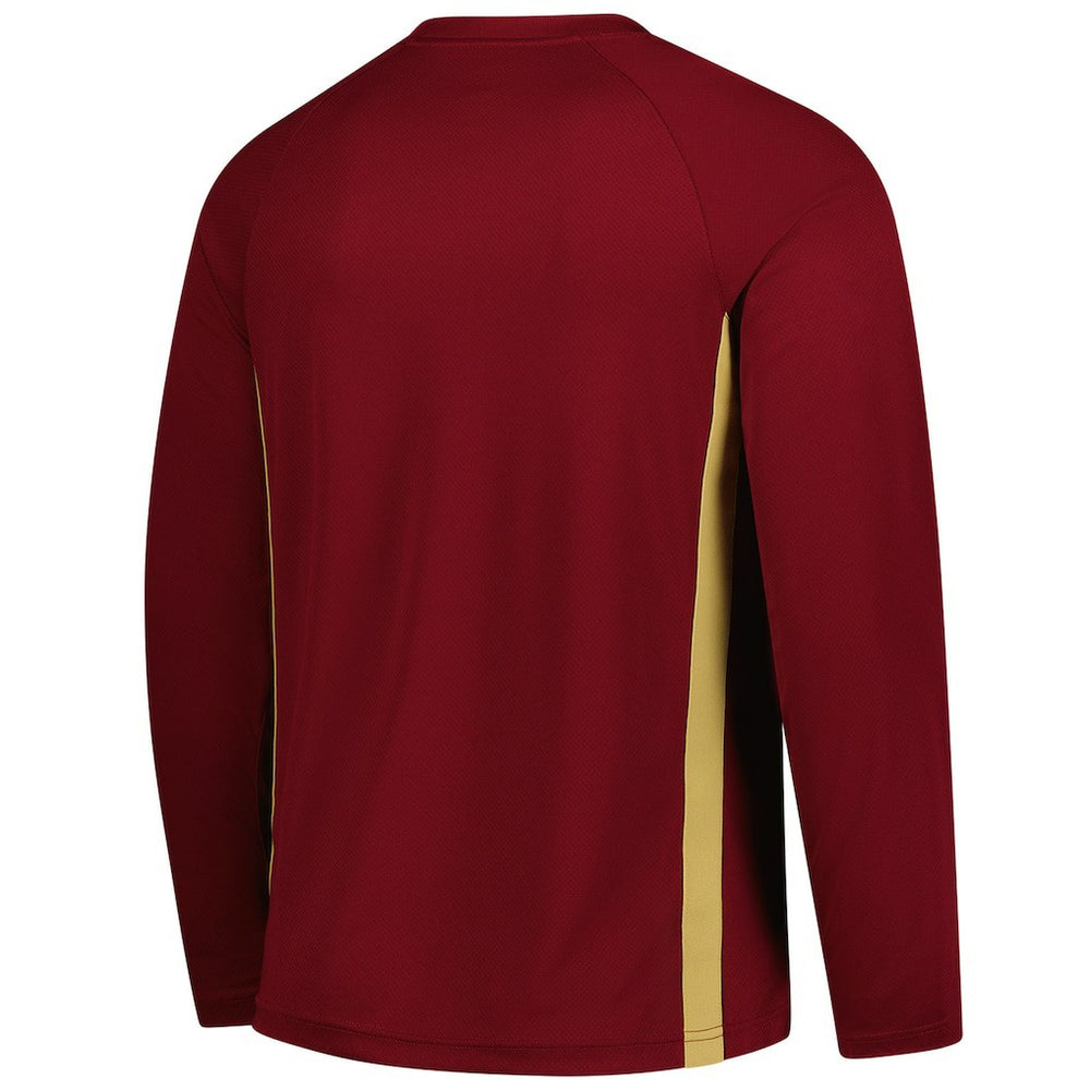 Cleveland Cavaliers 2025/26 Authentic Pre-Game Legend Dri-FIT Long Sleeve Shooting Shirt Wine