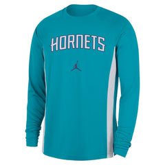 Charlotte Hornets Jordan Brand 2025/26 Authentic Pre-Game Legend Dri-FIT Long Sleeve Shooting Shirt Teal