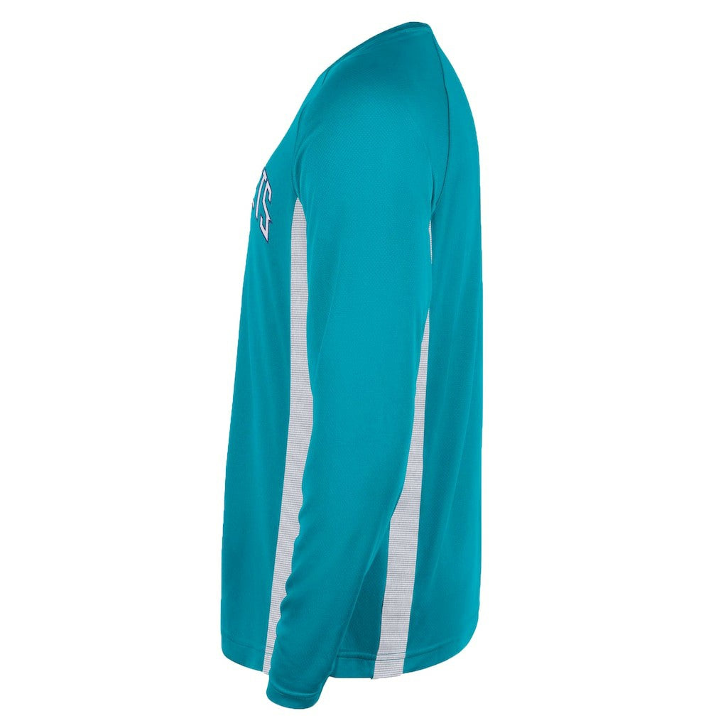 Charlotte Hornets Jordan Brand 2025/26 Authentic Pre-Game Legend Dri-FIT Long Sleeve Shooting Shirt Teal
