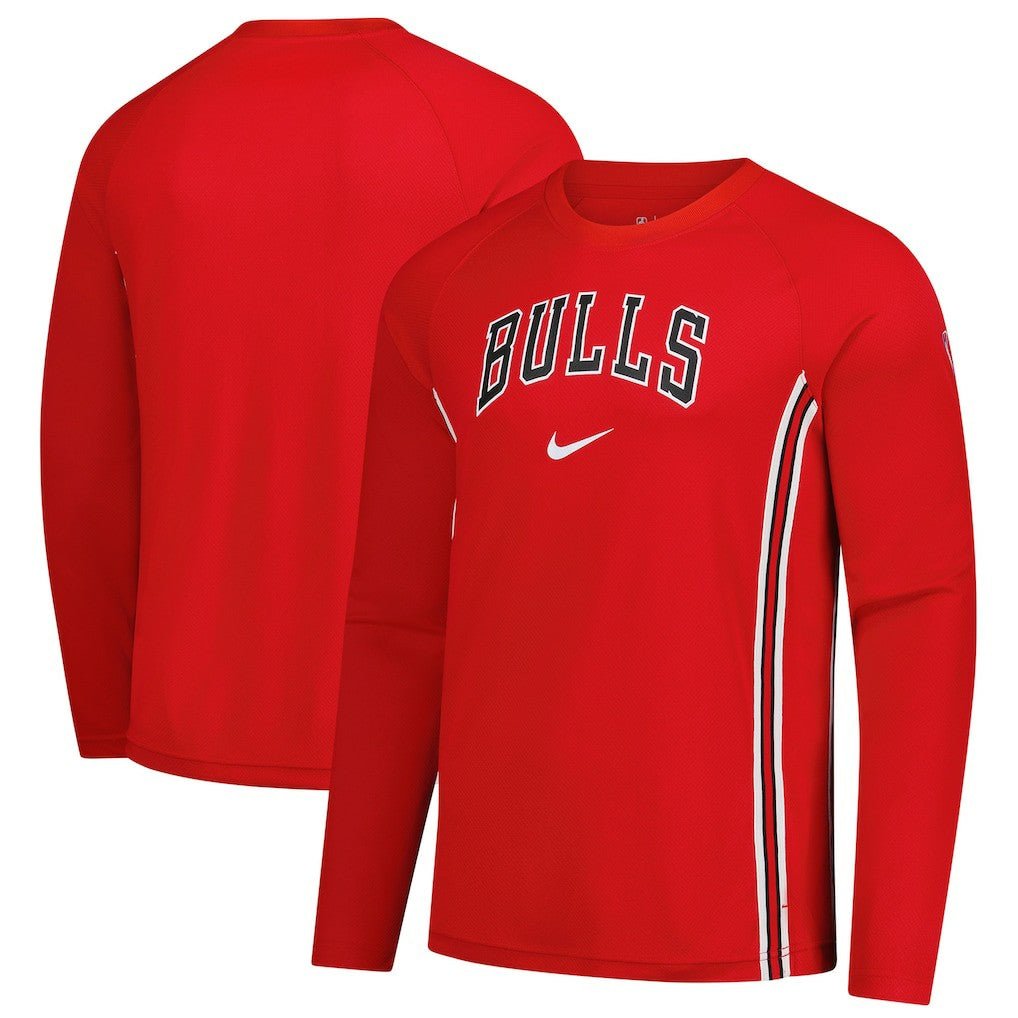 Chicago Bulls 2025/26 Authentic Pre-Game Legend Dri-FIT Long Sleeve Shooting Shirt Red