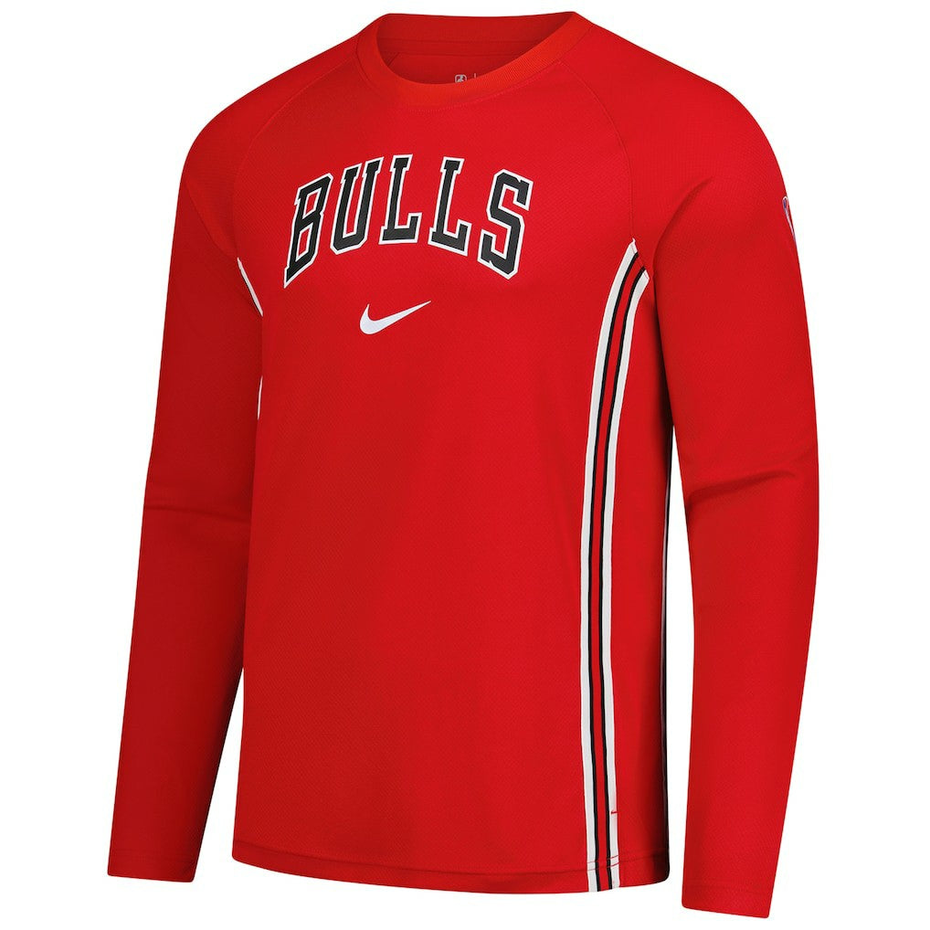 Chicago Bulls 2025/26 Authentic Pre-Game Legend Dri-FIT Long Sleeve Shooting Shirt Red
