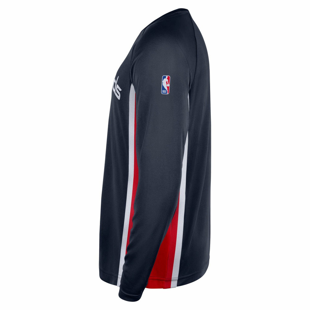 Washington Wizards 2025/26 Authentic Pre-Game Legend Dri-FIT Long Sleeve Shooting Shirt Navy