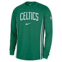 Boston Celtics 2025/26 Authentic Pre-Game Legend Dri-FIT Long Sleeve Shooting Shirt Kelly Green