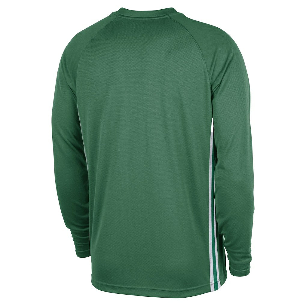 Boston Celtics 2025/26 Authentic Pre-Game Legend Dri-FIT Long Sleeve Shooting Shirt Kelly Green