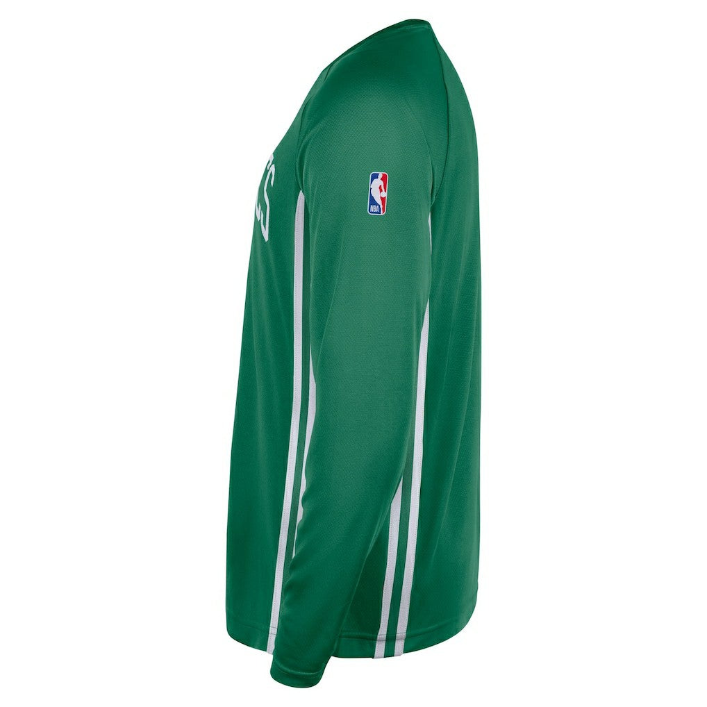 Boston Celtics 2025/26 Authentic Pre-Game Legend Dri-FIT Long Sleeve Shooting Shirt Kelly Green