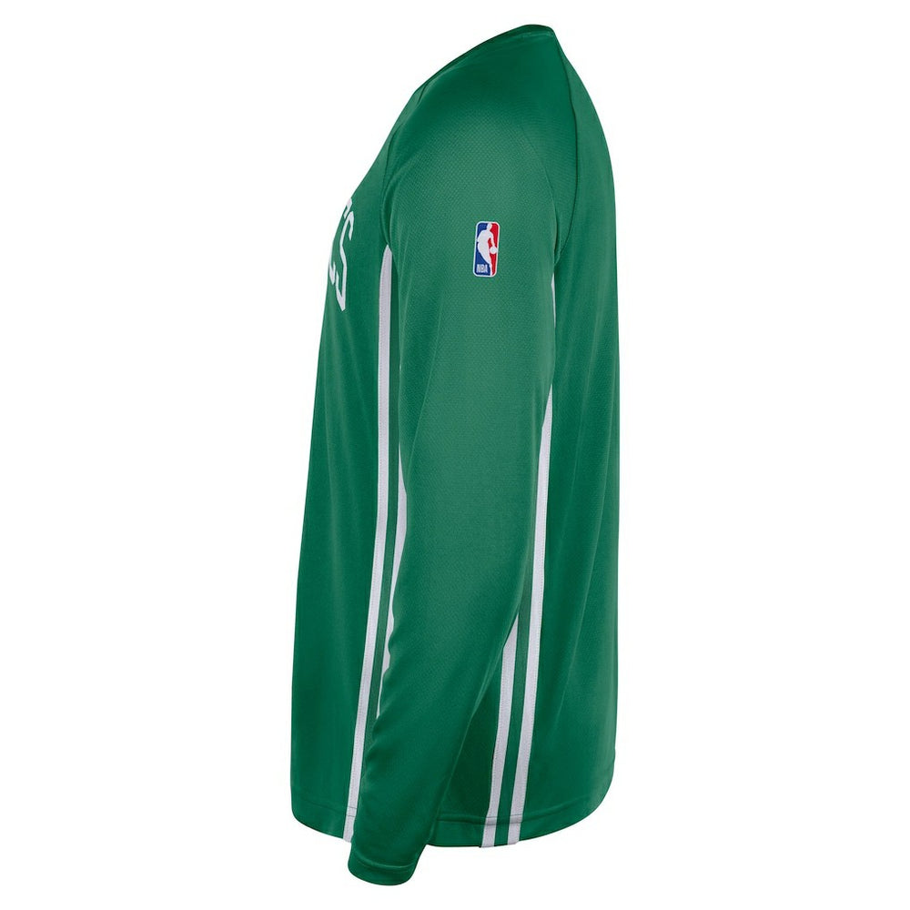 Boston Celtics 2025/26 Authentic Pre-Game Legend Dri-FIT Long Sleeve Shooting Shirt Kelly Green
