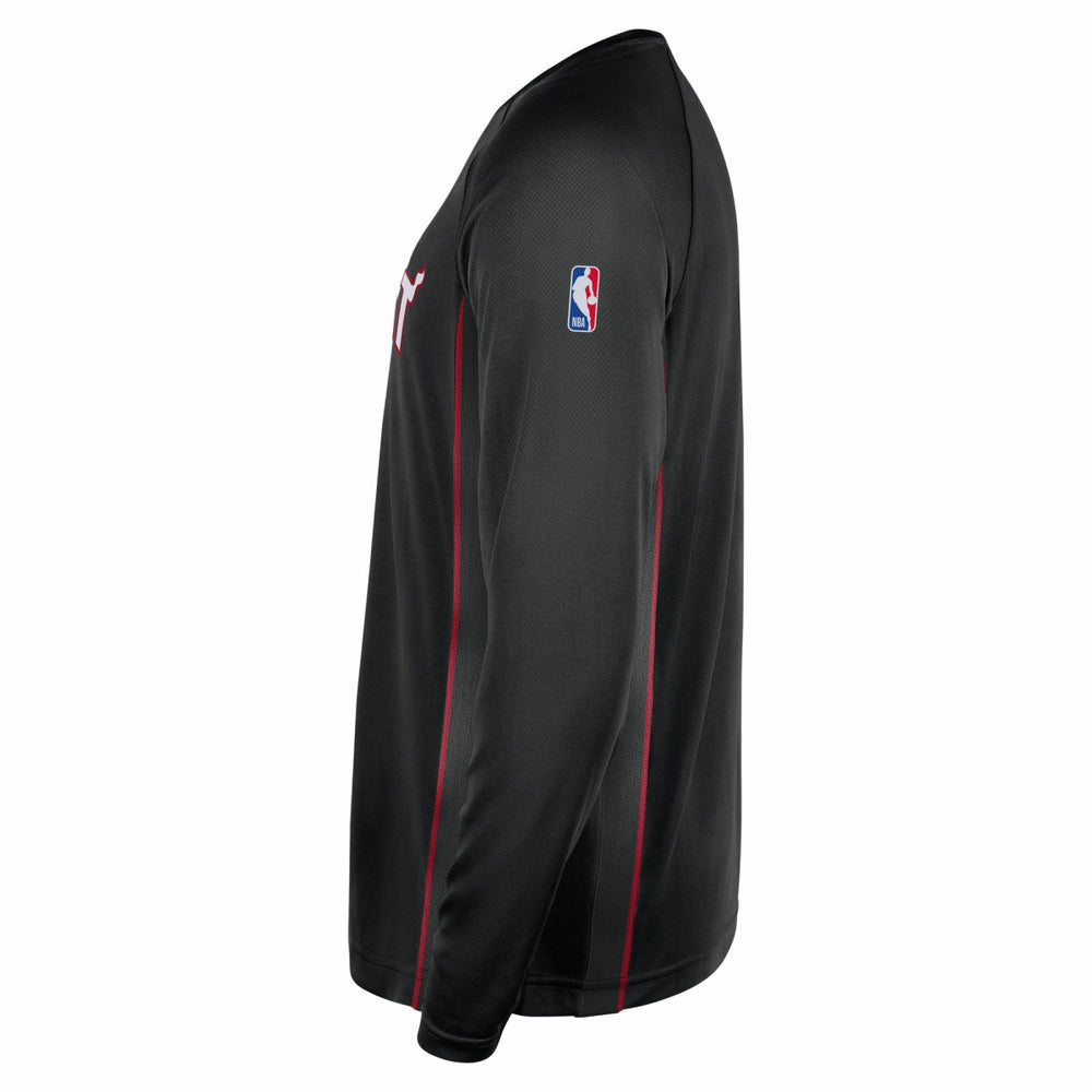 Miami Heat 2025/26 Authentic Pre-Game Legend Dri-FIT Long Sleeve Shooting Shirt Black