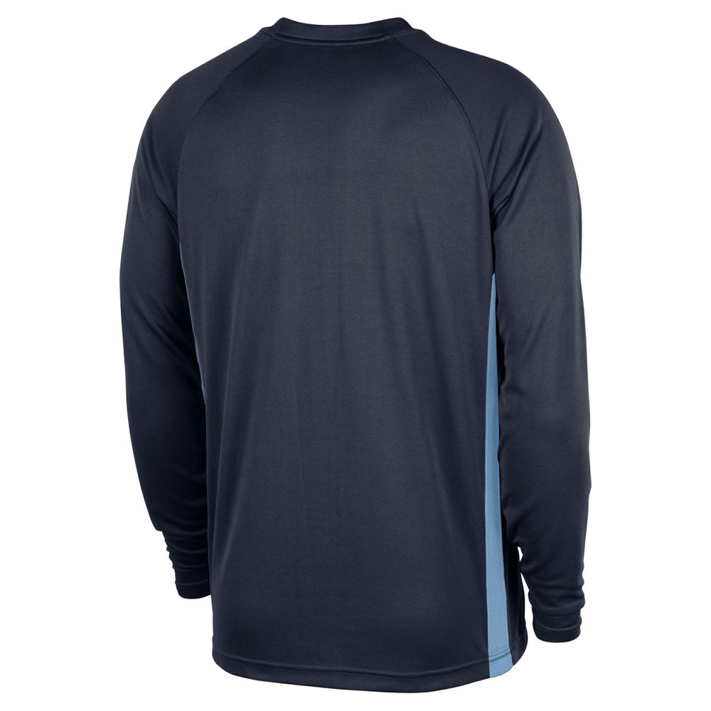 Memphis Grizzlies 2025/26 Authentic Pre-Game Legend Dri-FIT Long Sleeve Shooting Shirt Navy