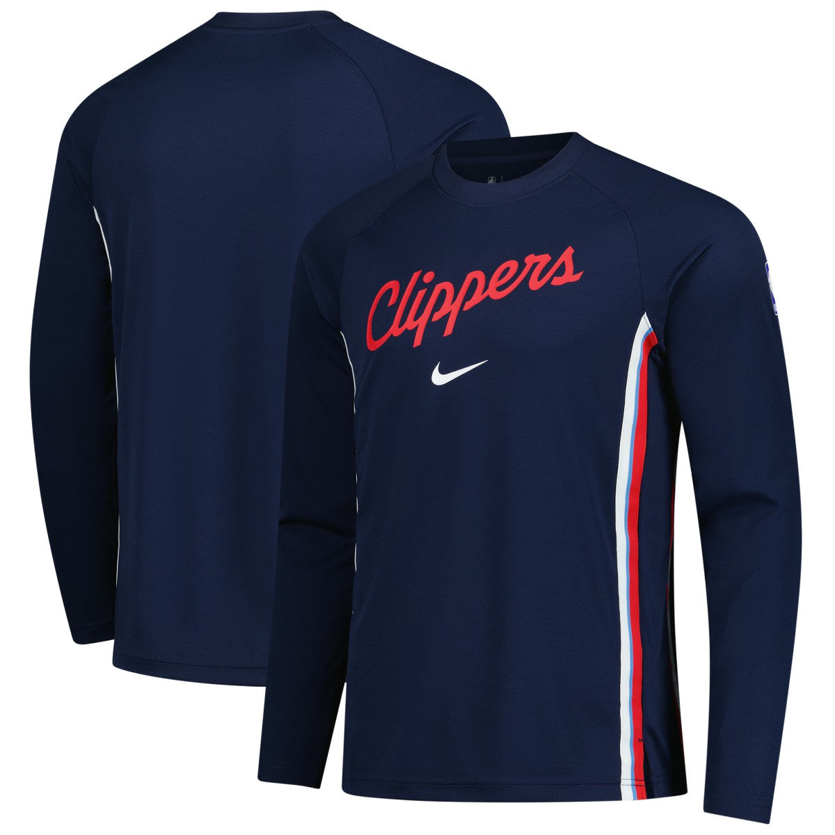 LA Clippers 2025/26 Authentic Pre-Game Legend Dri-FIT Long Sleeve Shooting Shirt Navy
