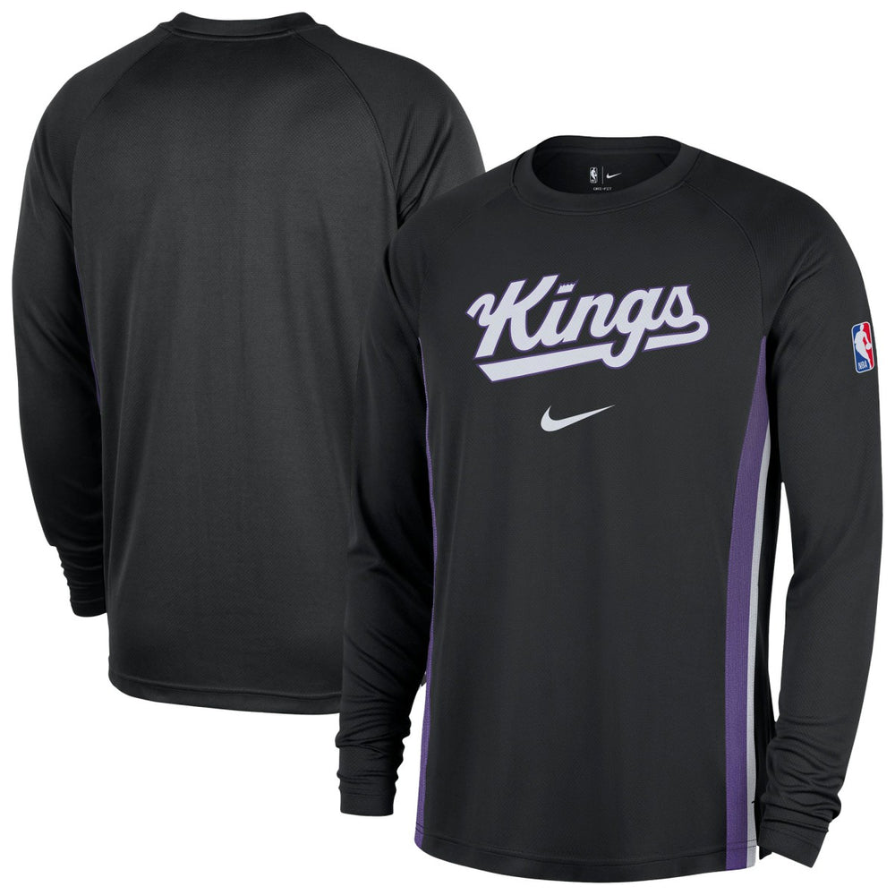 Sacramento Kings 2025/26 Authentic Pre-Game Legend Dri-FIT Long Sleeve Shooting Shirt Black