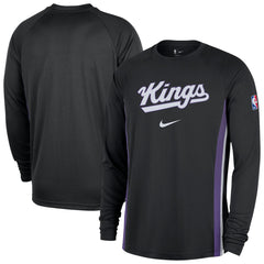 Sacramento Kings 2025/26 Authentic Pre-Game Legend Dri-FIT Long Sleeve Shooting Shirt Black