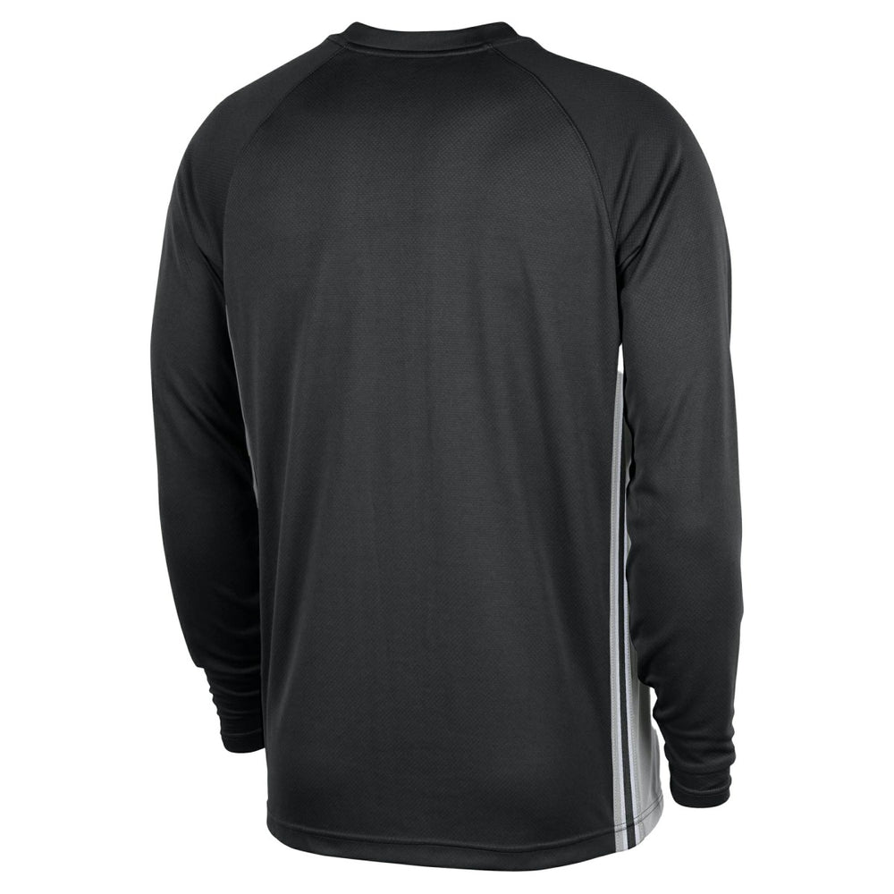 San Antonio Spurs 2025/26 Authentic Pre-Game Legend Dri-FIT Long Sleeve Shooting Shirt Black
