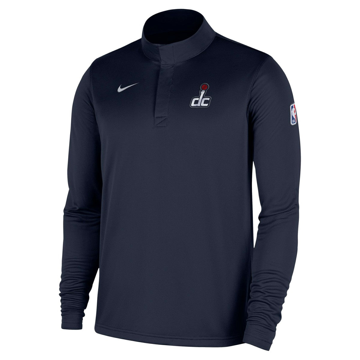 Washington Wizards 2025/26 Authentic Coaches Quarter-Zip Dri-Fit Top Navy