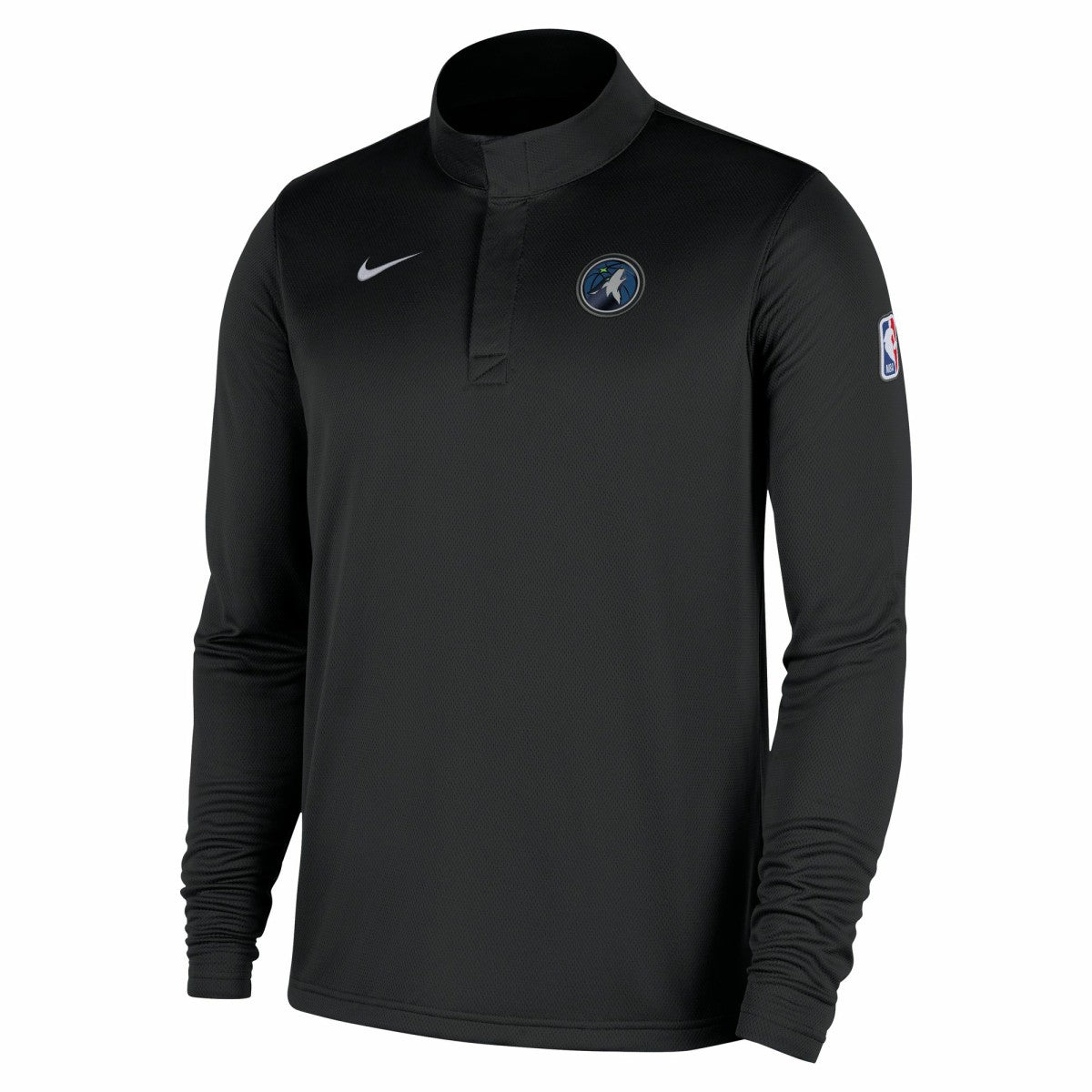 Minnesota Timberwolves 2025/26 Authentic Coaches Quarter-Zip Dri-Fit Top Black