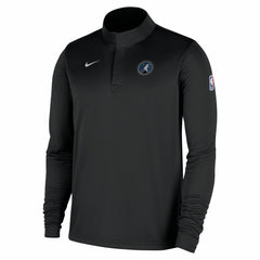 Minnesota Timberwolves 2025/26 Authentic Coaches Quarter-Zip Dri-Fit Top Black