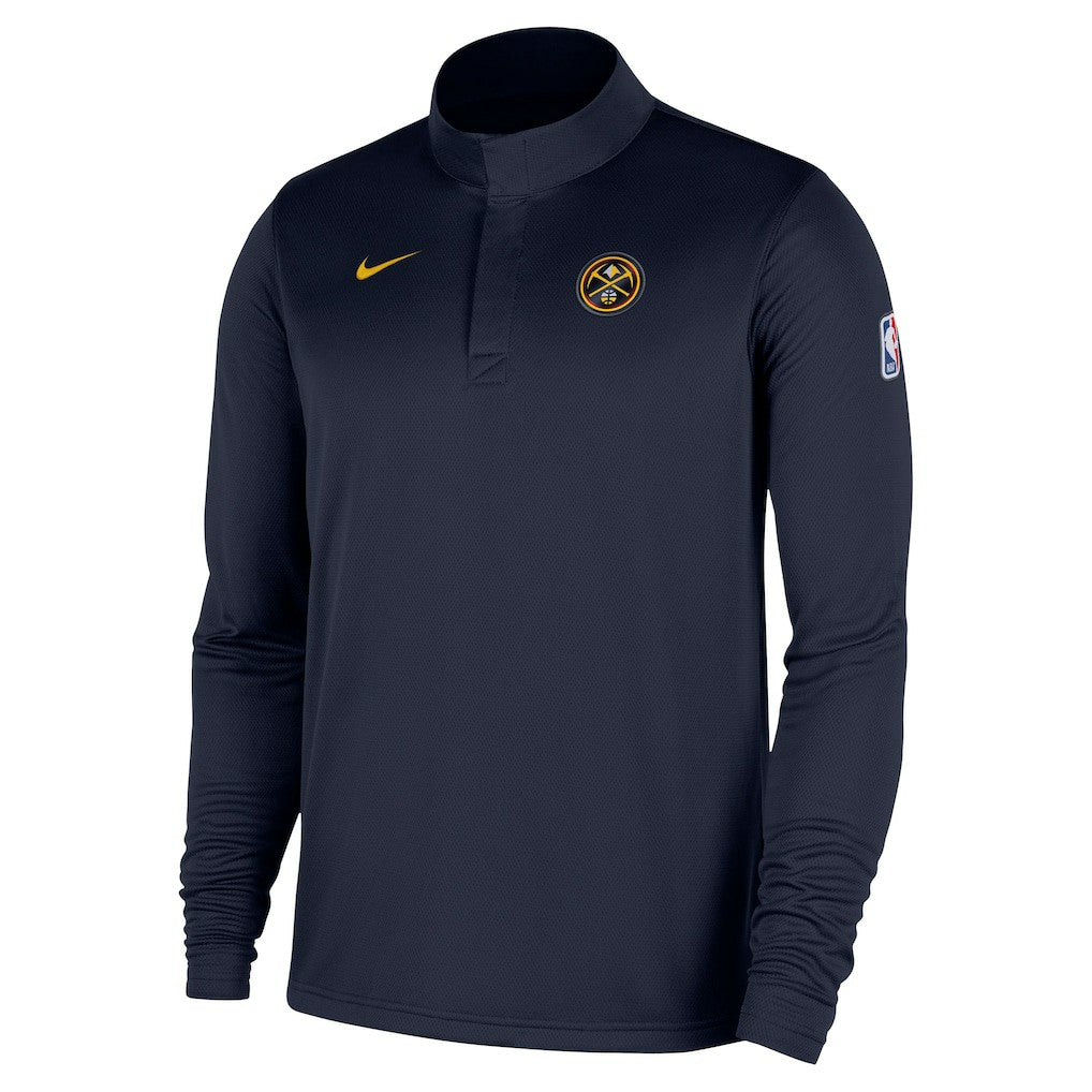 Denver Nuggets 2025/26 Authentic Coaches Quarter-Zip Dri-Fit Top Navy