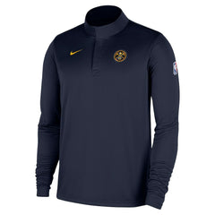 Denver Nuggets 2025/26 Authentic Coaches Quarter-Zip Dri-Fit Top Navy