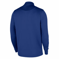 New York Knicks 2025/26 Authentic Coaches Quarter-Zip Dri-Fit Top Blue
