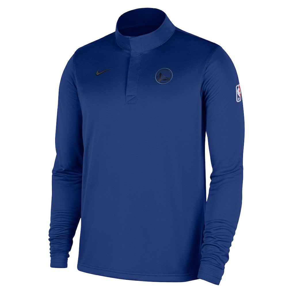 Golden State Warriors 2025/26 Authentic Coaches Quarter-Zip Dri-Fit Top Royal