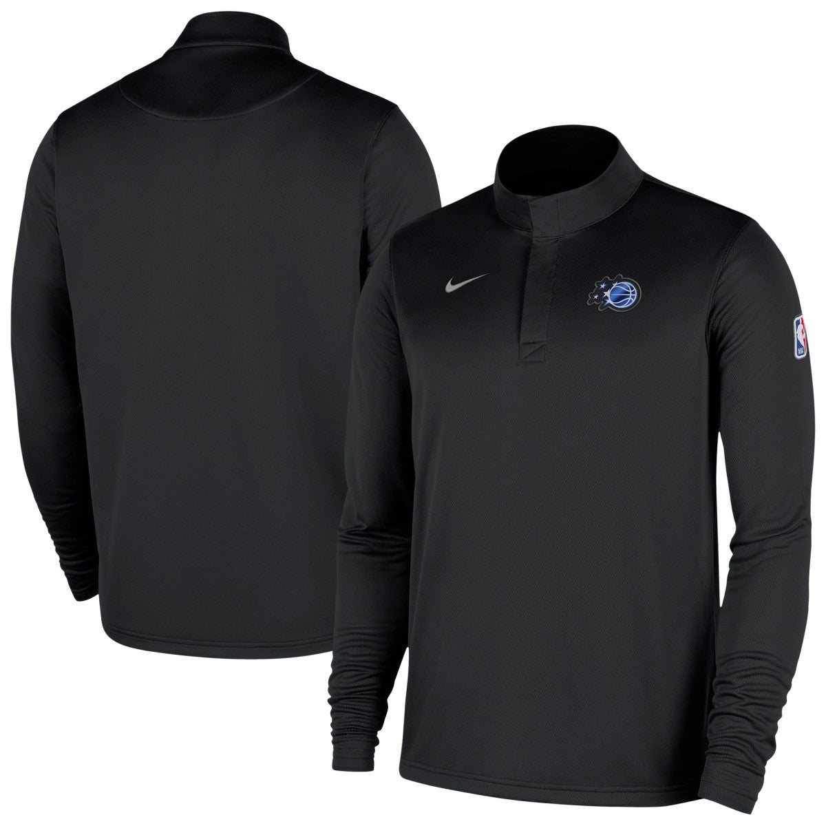 Orlando Magic 2025/26 Authentic Coaches Quarter-Zip Dri-Fit Top Black