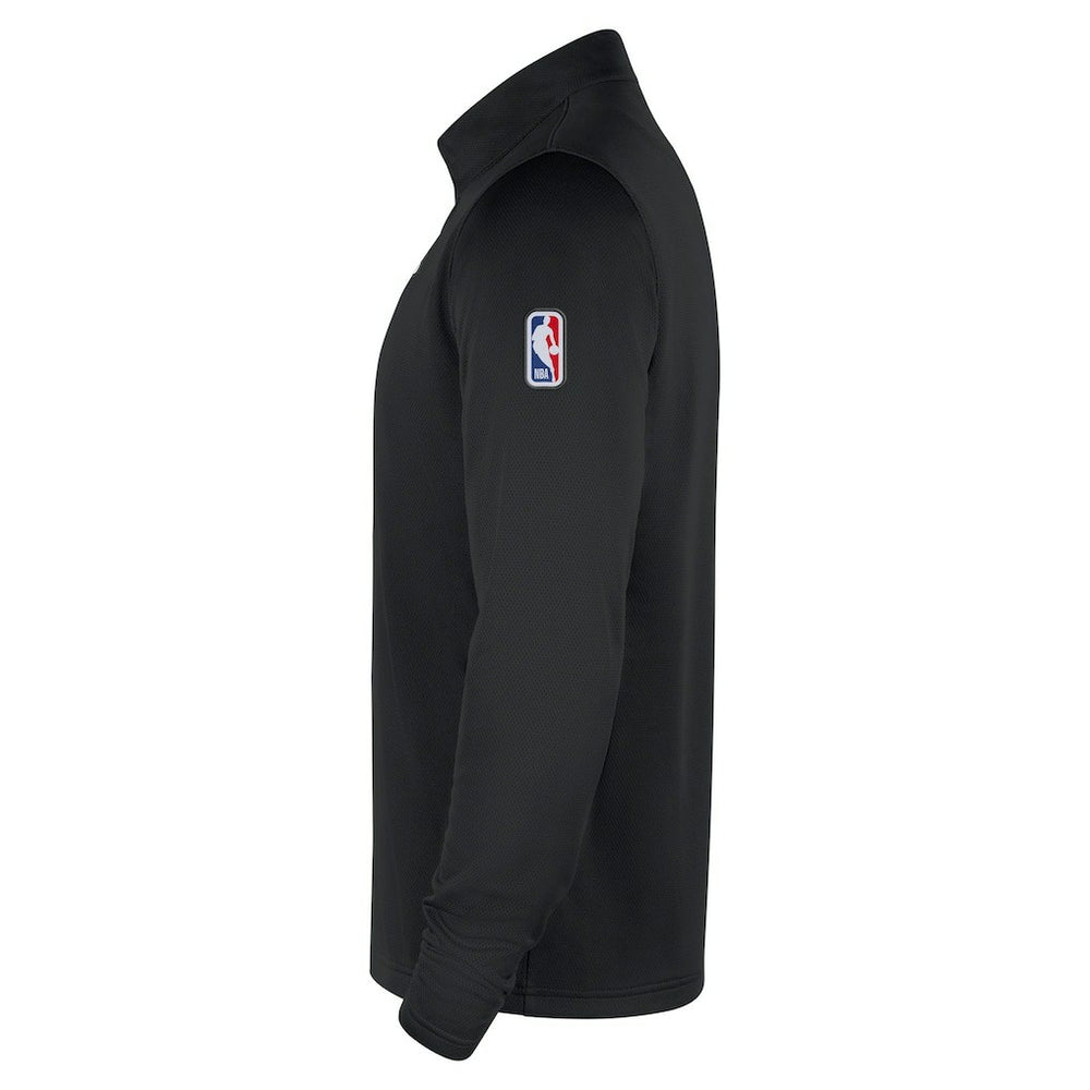 Philadelphia 76ers 2025/26 Authentic Coaches Quarter-Zip Dri-Fit Top Black