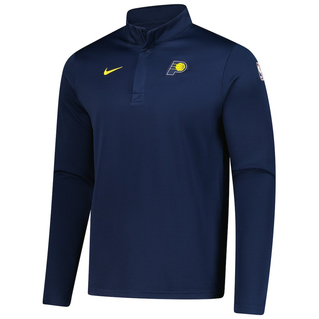 Indiana Pacers 2025/26 Authentic Coaches Quarter-Zip Dri-Fit Top Navy