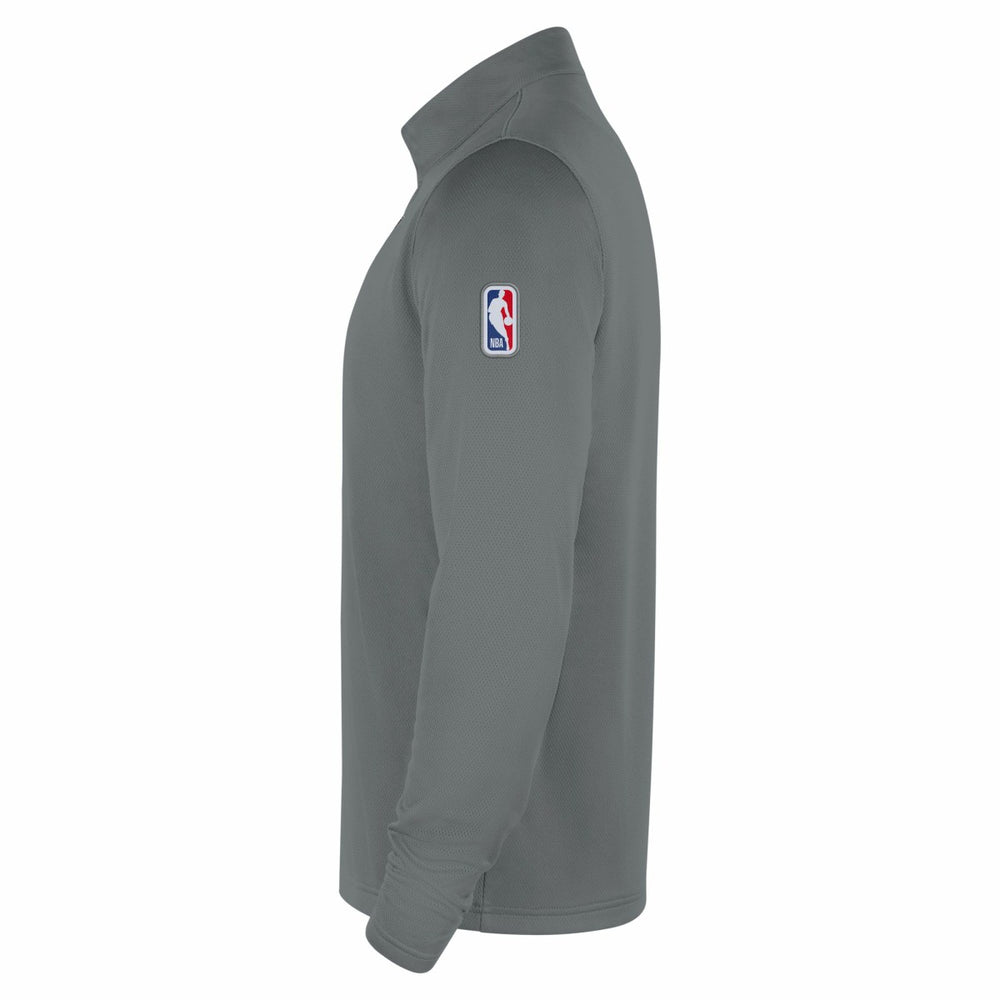 San Antonio Spurs 2025/26 Authentic Coaches Quarter-Zip Dri-Fit Top Silver